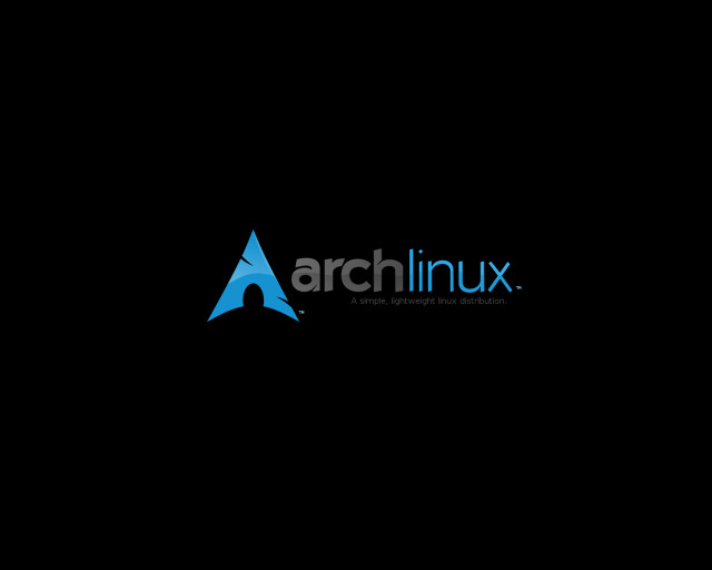 Black background blue logo arch free wallpaper - medium preview image