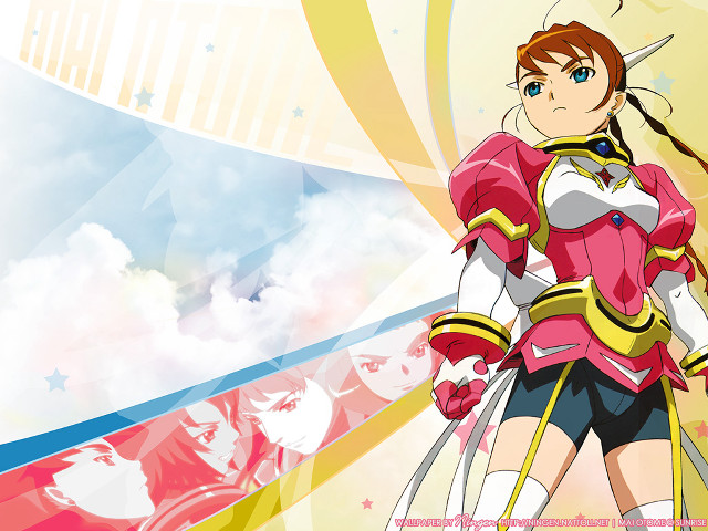 Woman pink outfit sky clouds free wallpaper - medium preview image