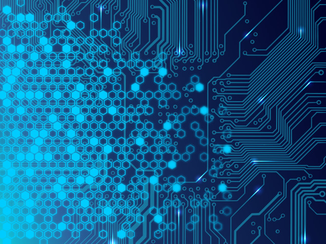 Blue black background circles dots free wallpaper - medium preview image
