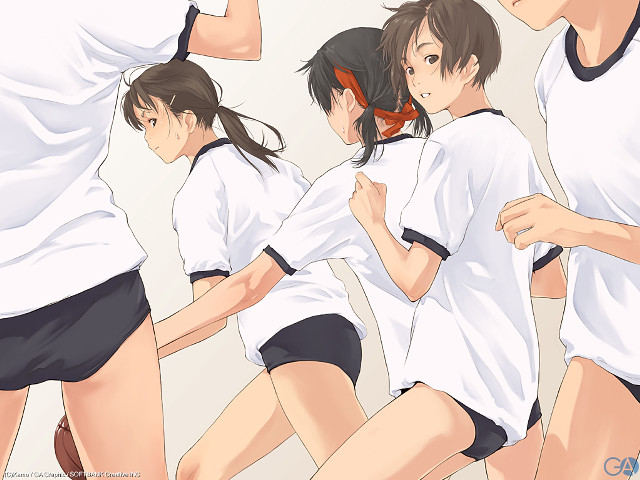 Group run girls middle neogeo free wallpaper - medium preview image