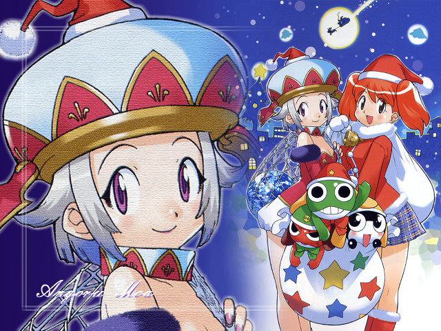 Anime group christmas reindeer starry free wallpaper - medium preview image
