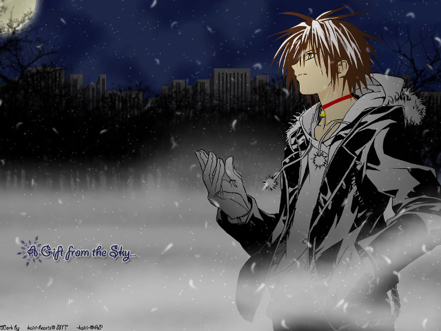 Eizan kikukawa snow moon city free wallpaper - medium preview image