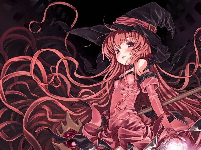 Witch magic woman fire hat free wallpaper - medium preview image