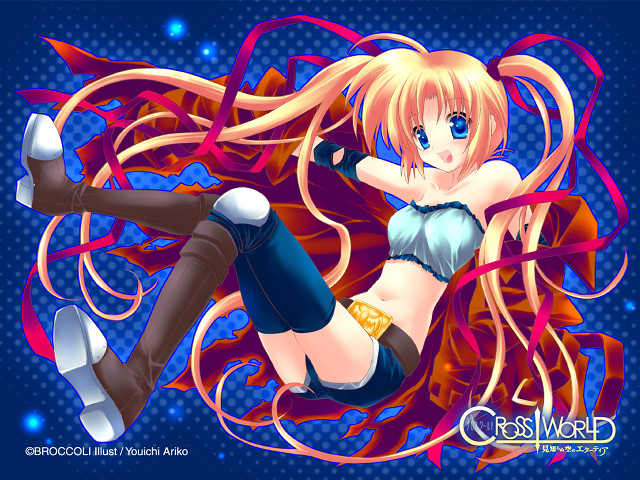 Girl longhair boots flying night free wallpaper - medium preview image