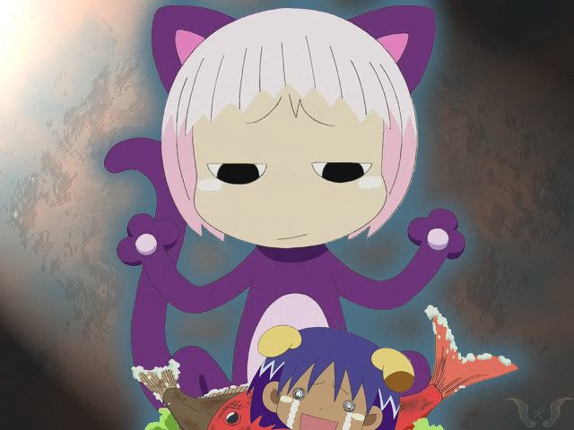 Cartoon cat demon ayuako neoexpressionism free wallpaper - medium preview image