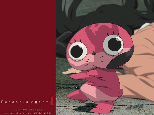 Pink animal big eyes person free wallpaper - medium preview image