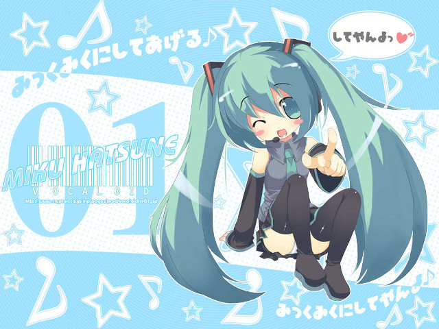Anime girl long hair stars free wallpaper for desktop - medium preview image