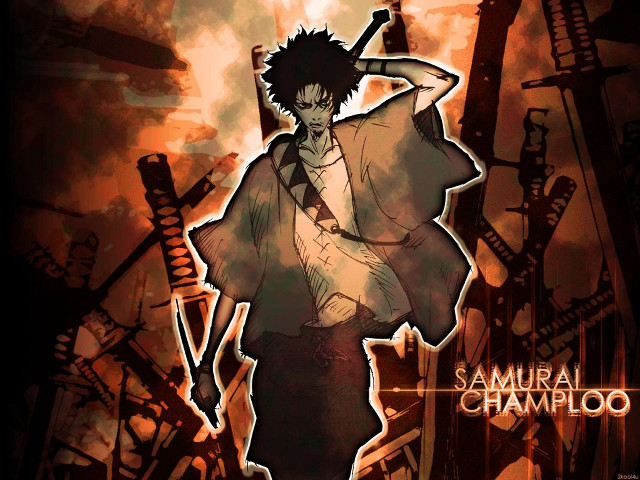 Samurai champlo fire smoke concept free wallpaper - medium preview image