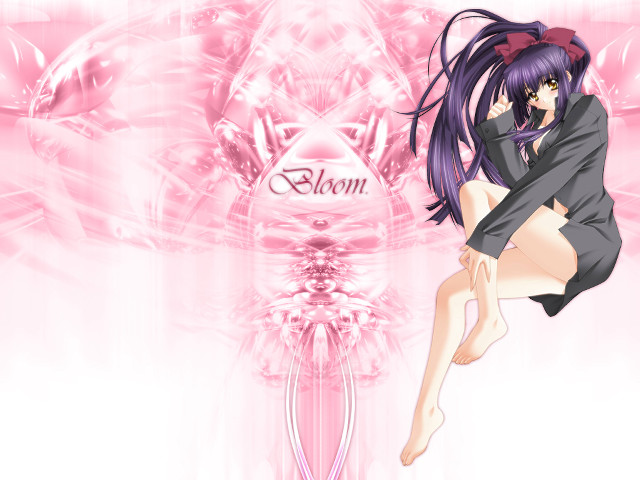 Pink flower girl net art free wallpaper - medium preview image