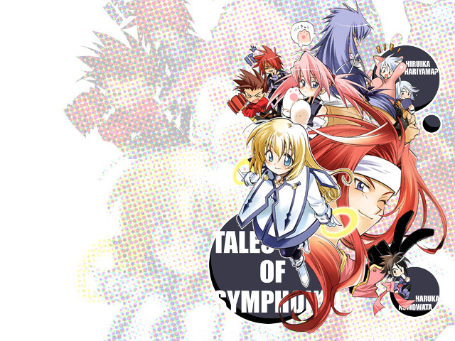 Anime characters colorful varied expressions free wallpaper - medium preview image