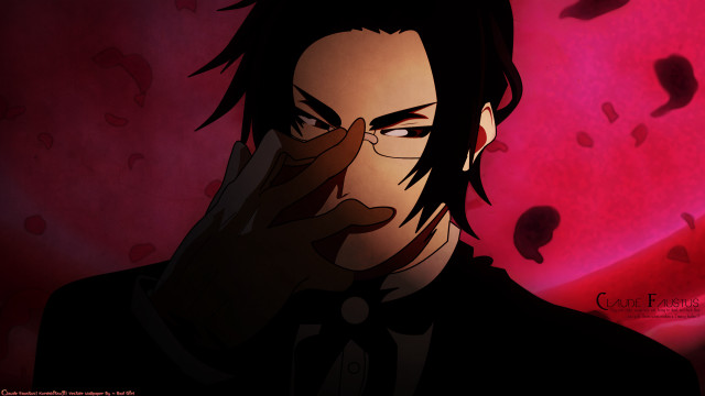 Man glasses tie holding face free wallpaper - medium preview image