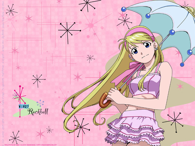 Girl long hair umbrella pink free wallpaper - medium preview image