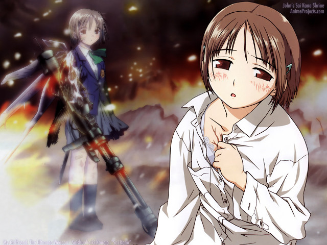 Man woman fire sky gun free wallpaper - medium preview image