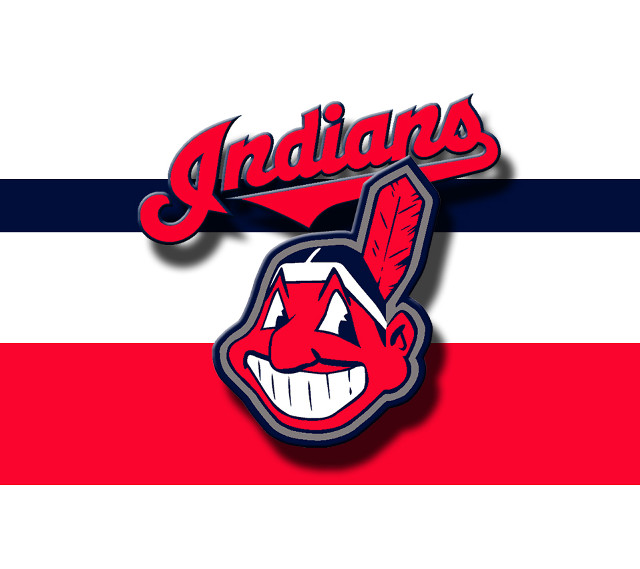 Cleveland indians logo on red free wallpaper - medium preview image