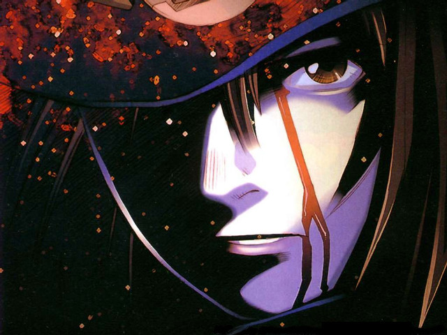Woman hat knife blood anime free wallpaper - medium preview image