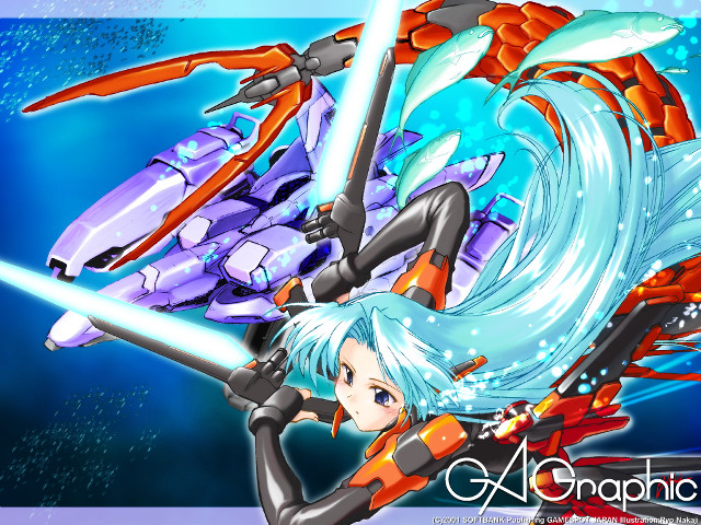 Cartoon character sword wave robot free wallpaper - medium preview image