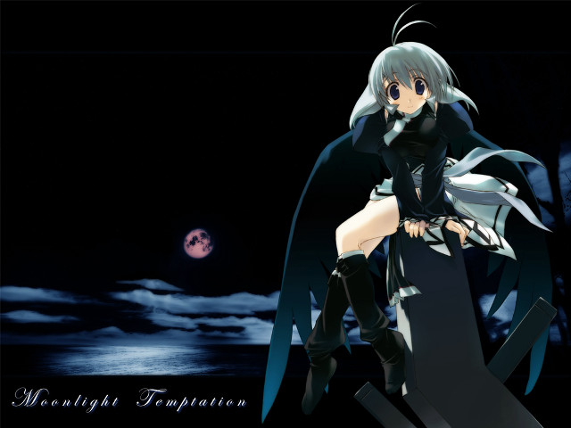 Gothic woman fullmoon planet cape free wallpaper - medium preview image