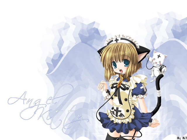 Alice prin cat costume maid free wallpaper - medium preview image