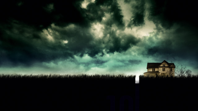 House field dark sky cloud free wallpaper - medium preview image