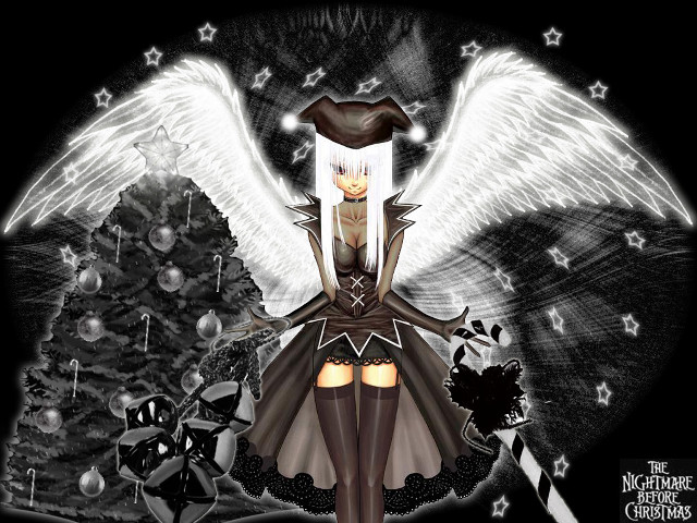 Angel wings christmas girl hat free wallpaper - medium preview image