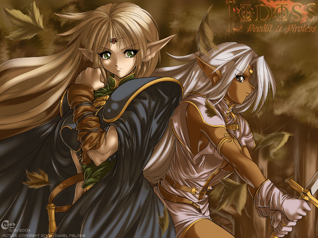 Armor swords forest fire elf free wallpaper - medium preview image