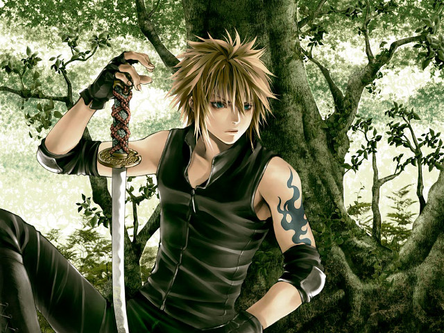 Forest sword manga anime blonde free wallpaper - medium preview image