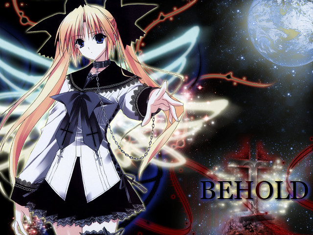 Anime girl blonde hair sword #2 free wallpaper - medium preview image