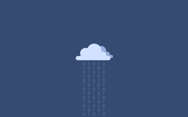 Cloud rain blue background white #2 free wallpaper - medium preview image