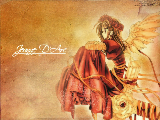 Angelic red dress wings flower free wallpaper for desktop - medium preview image