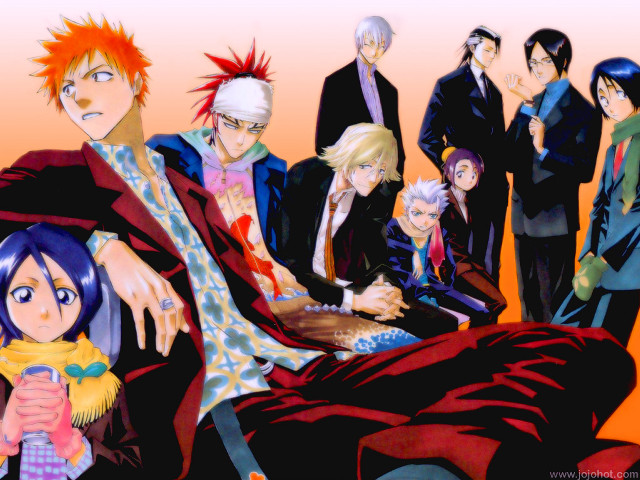 Anime group bed suit characters free wallpaper - medium preview image