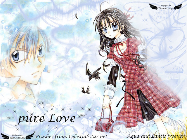 Anime couple bird blue sky free wallpaper - medium preview image
