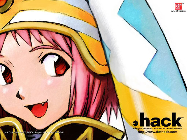 Pink hair girl sword manga free wallpaper - medium preview image