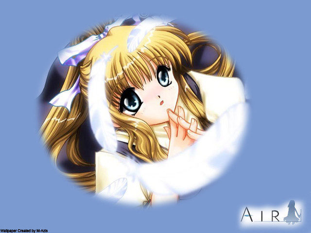 Anime girl blue eyes long #3 free wallpaper - medium preview image
