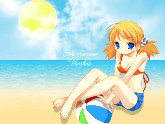 Beach girl summer sun bikini free wallpaper - medium preview image