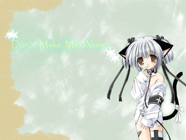 Anime girl cat ears tail #8 free wallpaper - medium preview image