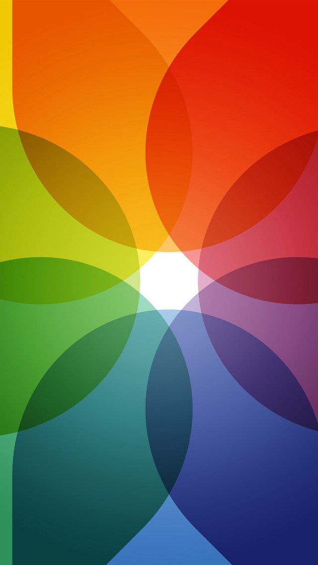 Colorful background circles center white free wallpaper - medium preview image