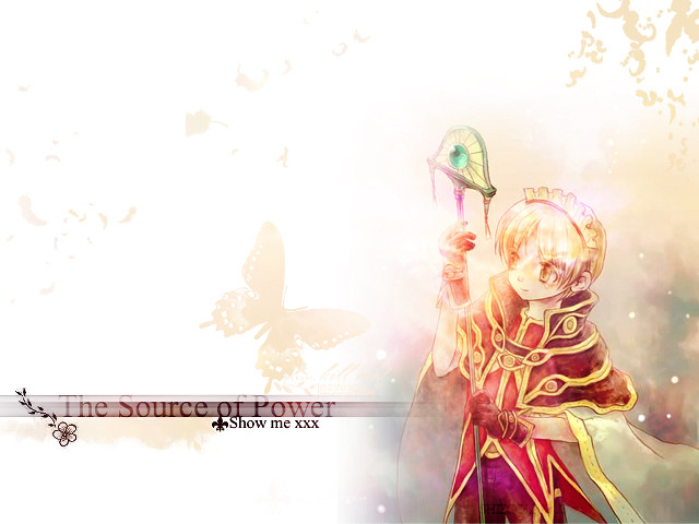 Man red gold outfit butterfly free wallpaper for desktop - medium preview image