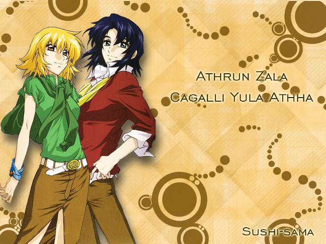 Anime characters wallpaper circles poster free wallpaper - medium preview image