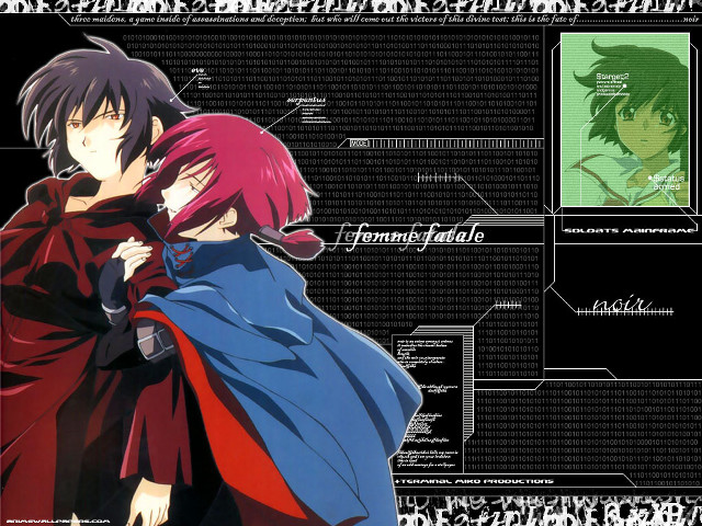 Anime couple neo romanticism credits free wallpaper - medium preview image