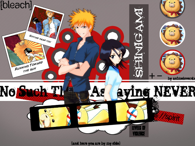 Anime characters man woman duck free wallpaper - medium preview image