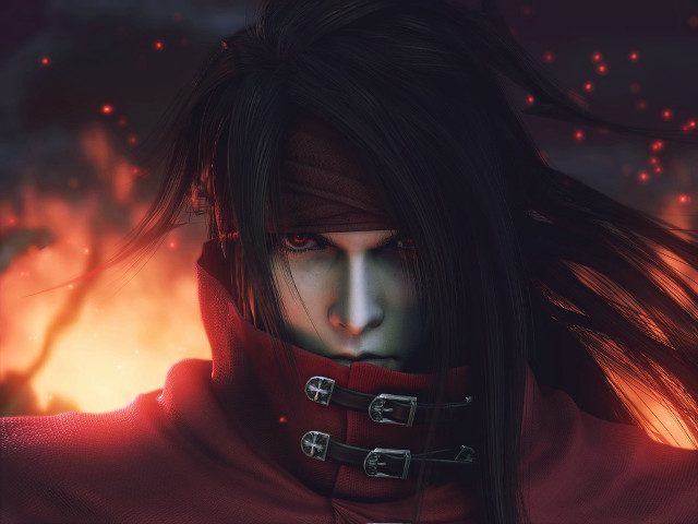 Red fire portrait ember coat free wallpaper - medium preview image