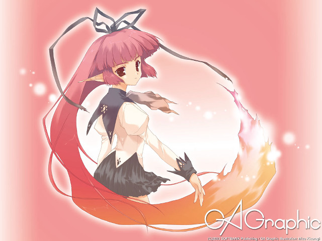 Pink haired girl black dress #3 free wallpaper - medium preview image