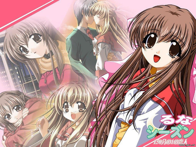 Anime girls long hair pink #4 free wallpaper - medium preview image
