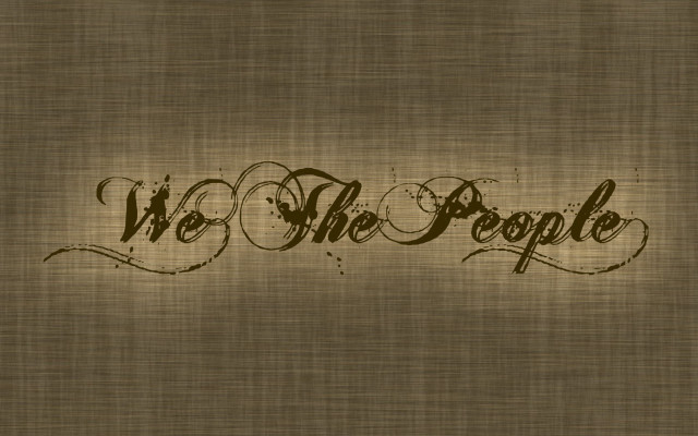 Brown background we the people free wallpaper - medium preview image