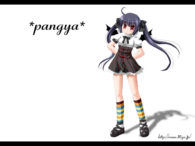 Girl cat uniform pantyja portrait free wallpaper - medium preview image