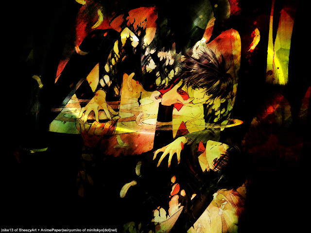 Man sitting colorful background blood free wallpaper - medium preview image
