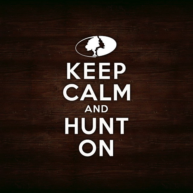 Keep calm and hunt on free wallpaper - medium preview image