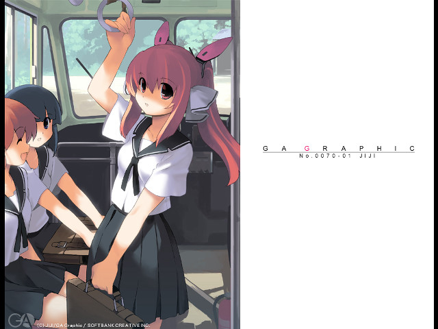 Anime girls car steering hands free wallpaper - medium preview image
