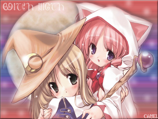 Anime girls hats cat ears free wallpaper - medium preview image