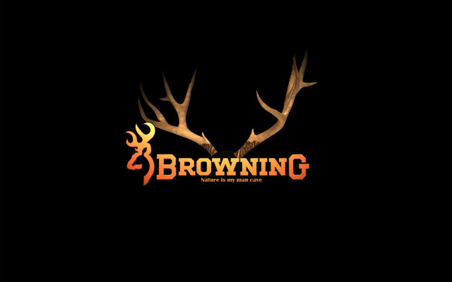 Deer antlers logo black background free wallpaper - medium preview image